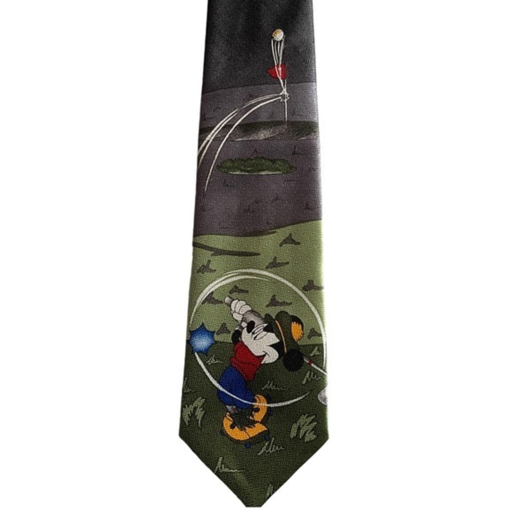 🐞Men's MICKEY UNLIMITED MICKEY MOUSE GOLF PLAYER GAME Tie Necktie DISNEY …